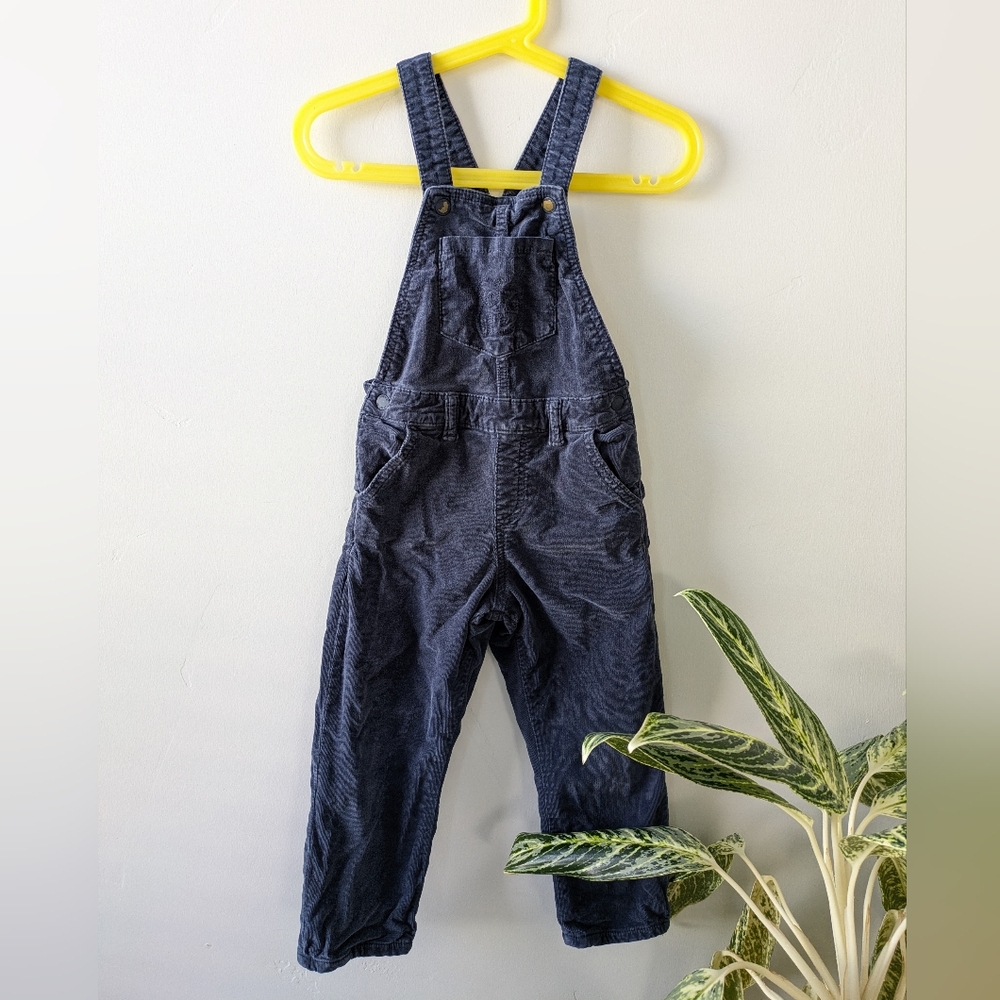 Mayoral Dark Blue Corduroy Overalls